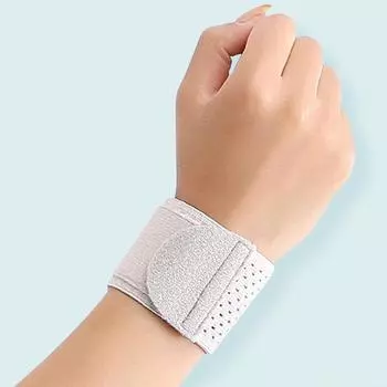 1Pc Wrist Brace Breathable Thin Compression Wrist Straps Support For Workout Fitness Weightlifting Tendonitis Pain Sprain Unisex серый