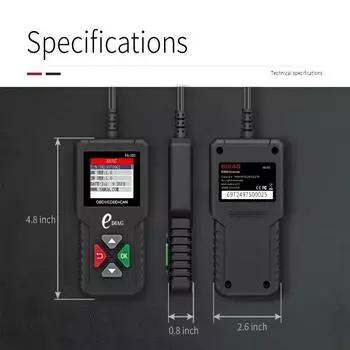 1PC YA101 OBD2 диагностический инструмент многоязычный автомобильный двигатель код считывания карты диагностический инструмент OBD детектор чёрный