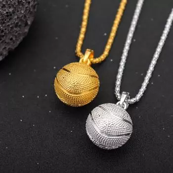 1PCFashion Sports Style Popular Personality Men s Sports Ожерелье Basketball Football Подвеска Праздничный подарок Аксессуары