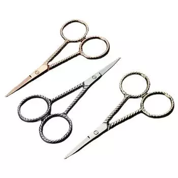 1Pcs 10.5cm Mini Vintage Scissors Extra Small Stainless Steel Embroidery Scissor Mustache Trimming Portable Shears Men Beard