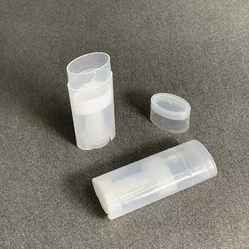 1Pcs 15Ml Oval Round Empty Lipstick Balm Tube Containers Deodorant Case Bottle Empty Comestic Container Rotating Packaging Onesize