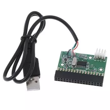 1PCS 1.44MB 3.5 Разъем для дисковода гибких дисков 34 PIN 34P к USB-кабелю Адаптер PCB Плата