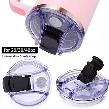 1Pcs 20/30/40oz Sealing Bottle Cover Splash Spill Proof Plain Plastic Replacement Lids for Tumbler Cup Themos Cup Lid