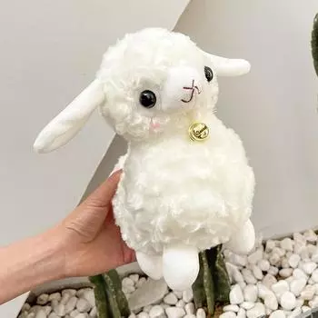 1pcs 23cm Standing Animal Sheep Plush Stuffed Toy Animals Dolls Fashion Cartoon Plush Animal Toys Bells Sheep