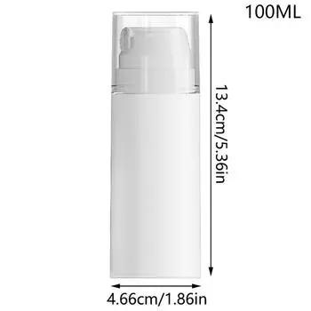 1Pcs 30/50/100Ml Portable Travel Empty Airless Pump Jar Cream Dispenser Refillable Leak Proof Cosmetic Bottle Storage Container 100ML
