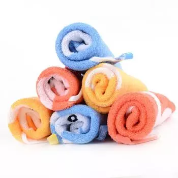 1Pcs 30x30cm Cartoon Cotton Baby Children s Face Wash Hand Soft Absorbent Cleansing Square Towel 30x30cm