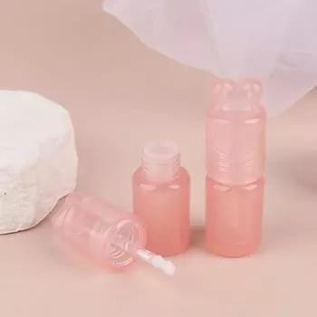 1Pcs 3.5Ml Empty Lip Gloss Tube Plastic Refillable Bottles Liquid Lipstick Container Pink Peach Heart Cover Lipgloss Bottle onesize