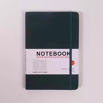 1pcs 96sheets A5 Creative Simple PU Leather Cover Notebooks Business Notepad Elastic Band Straps Student Diary Handbook Stationery Office Supplies Pack of 1