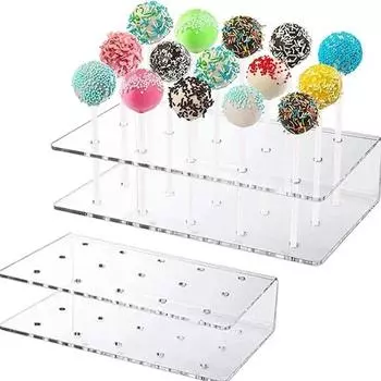 1pcs Acrylic Transparent Candy Display Rack 15/20 Holes Candy Stand Kitchen Baking Accessories Candy Display Rack Cake Tools