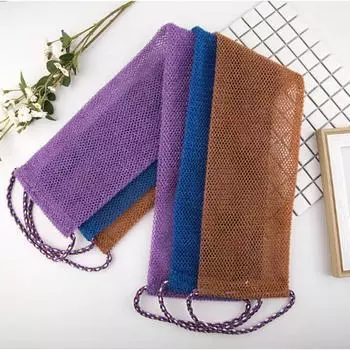 1Pcs African Net Sponge Exfoliating Body Net Scrubbing Wash Net Washcloth Bathing Sponge Net Shower Cleaning Tools фиолетовый