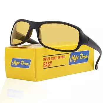 1PCS Anti-UV Night Vision Cycling Sunglasses Outdoors Sports Bicycle Goggles Unisex Day Night Driving High Definition Driving