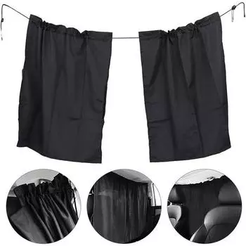 1PCS Automotive Insulation Partition Sealed Curtains, Air Conditioning Sunshades, Commercial Vehicle Privacy чёрный
