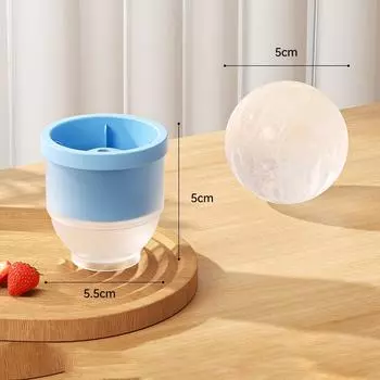 1pcs Bar Whiskey Round Ice Cube Maker Silicone Large Ball Shape Spherical Ice Cube Mould Machine Quick Freezer Kitchen Gadgets