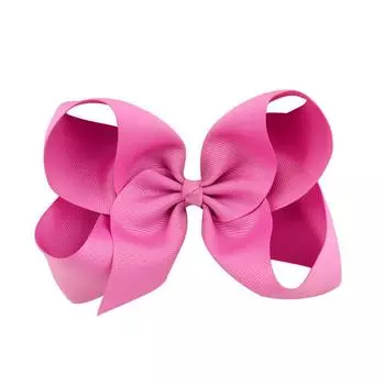 1pcs Big Grosgrain Ribbon 6 Inch Solid Hair Bows With Clips For Girls Kids Hair Clips Headwear Boutique Hair Accessories 588