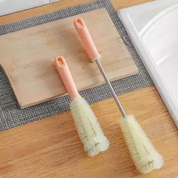 1pcs Bottle Cleaning Brush Kitchen Drink Wineglass Cleaning Brush Bottle Glass Cleaner Hangable Cup Gadgets as shown