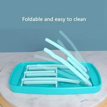 1PCS Bottle Dry Rack Baby Bottle Drain Drying Racks Blue Pink Baby Bottle Cleaning Dryer Drainer Storage Drying Rack синий