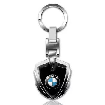 1Pcs Car Emblem Stying Metal Key Rings Shield Shaped Keychain For BMW M E46 E90 E60 F10 F30 F20 E39 E36 X5 E70 F25 F15 E53 E92