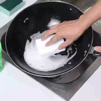 1pcs Car Melamine Sponge Magic Wipe Sponge High Density Eraser Home Bathroom Kitchen Cleaning Cleaner For dish Kitchen Sponges
