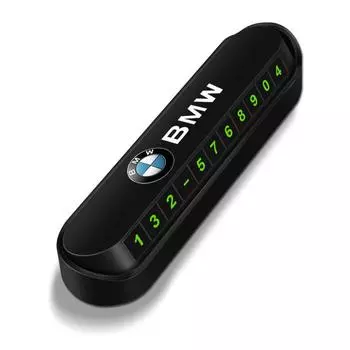 1Pcs Car Temporary Parking Card Phone Number Card Plate Sticker For BMW M Power Performance F10 F31 E36 E39 E87 E90 X3 X5 X6 X7