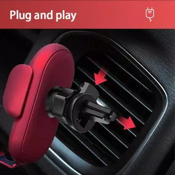 1 шт. Автомобильное беспроводное зарядное устройство, автомобильный держатель телефона для IPhone15 14 13 Pro/Pro Max X XR XSMAX 8 7 Plus, интеллектуальный инфракрасный держатель телефона чёрный
