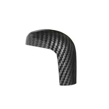1PCS Carbon Fiber Look ABS Gear Shift Knob Cover Trim For Toyota Camry 2018-2021