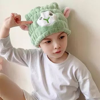 1 шт., милая шапочка для душа с рисунком из микрофибры, тюрбан для волос, быстросохнущая шапка для волос, обернутая