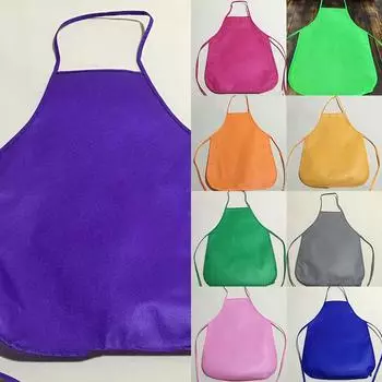 1pcs Children Aprons Kitchen Waterproof Non-Woven Fabric Painting Pinafore Kids Apron For Activities Art Painting Class Craft королевский синий