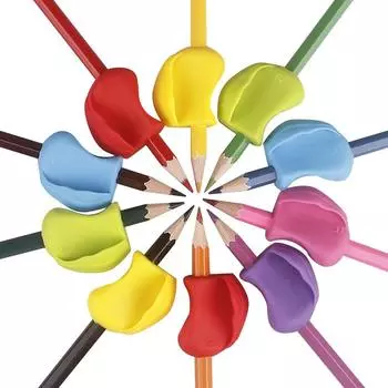 1pcs Children Writing Pencil Pen Holder Kids Learning Practise Silicone Pen Aid Grip Posture Correction Device For Students