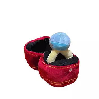 1pcs Creative Ring Box Plush Toy Love Diamond Ring Case Stuffed Pet Chew Toy Sounds Puppies Kids Cute Soft Dog Chew Squeaky Toy 17x12cm красный