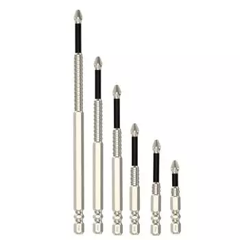 1pcs Cross Screwdriver Bit Alloy Steel Anti-Slip Long Drill Bits 25-150mm