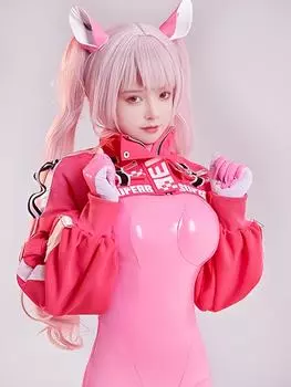 1Pcs Curly Wig+2Pcs 40inch Super Long Claw Clip Ponytail ,Light Pink Anime Cosplay Wigs With Bangs, Halloween Wigs For Girls