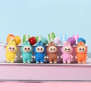 1Pcs Cute Keychain Cartoon The Monsters Pendant Backpack Bag Decor Car Key Ring