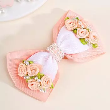 1pcs Cute Small Flower Pearl Hair Clips Handmade Bouquet Hairpins Children Boutique Barrettes Headwear Hair Accessories Gift