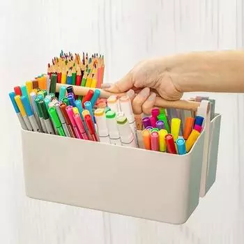 1 шт. настольный держатель для ручек большой емкости милый маркер ручка канцелярский ящик для хранения креативный мультяшный держатель для карандашей настольный органайзер