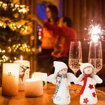 1Pcs Doll Pendant Plush Angel Girl Christmas Plush Christmas Pendant Christmas Decorations