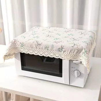 1Pcs Dustproof Microwave Dust Cloth 40x60cm Table Cloth Table Cover for Household Appliance Style 1 40*60cm
