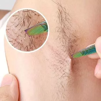 1Pcs Eyebrows Tweezers Trimmer Professional Beard Eyelash Brow Hair Removal For Face Makeup Tool Man Or Women