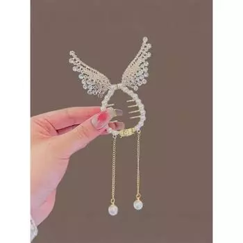 1Pcs Fashion Angel Wings Tassels Hair Claws For Women Hair Accessories