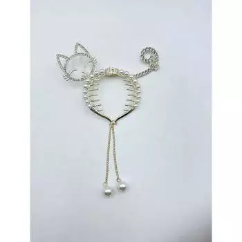1Pcs Fashion Cute Little Cat Pearl Card Ventilation Hair Claws For Women Hair Accessories