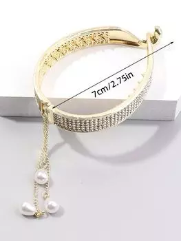 1Pcs Fashion Diamond-set Pearl Tassels Hair Clips For Women Hair Accessories