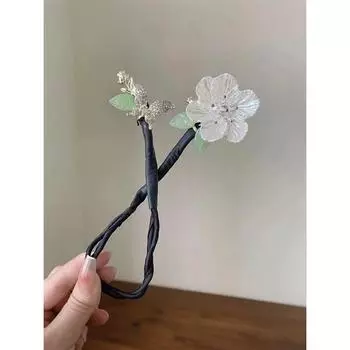 1Pcs Fashion Retro Camellia Butterflies Hair Strands For Women Hair Accessories