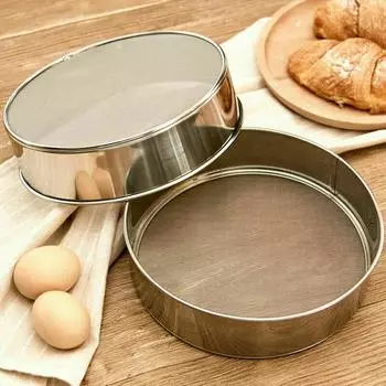 1Pcs Flour Sieve Accessories Parts Stainless Steel Oil Strainer Sifter 15CM