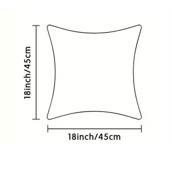 1pcs Flower Cushion Cover Linen Cushion Case Digital Printed Pillow Case Nordic Simple Sofa Pillow Cover No Core 45*45cm 450mm*450mm