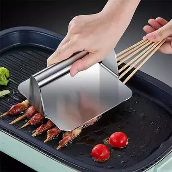 1Pcs Hamburger Meat Press Stainless Steel Non-Stick Meat Burger Press Flat Top Grill tools Squeeze Grease Meat press plate