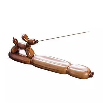 1Pcs Handmade Cute Dog Ceramic Handicraft Home Ornaments Incense Stick Holder Incense Burner (Without Incense)