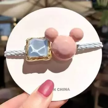 1PCS Head Girls Elastic Hair Ties Ropes Bands Ponytail Holder For Women Hair Band Cartoon Hair Accessories Baby Headdress