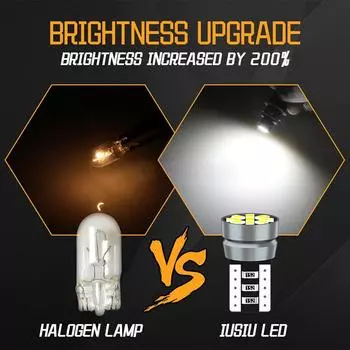 1Pcs High Quality T10 W5W 168 192 Led Tail Light 2016 9Smd 12V Auto Lamp Canbus No Error Car Marker Parking Bulb красный