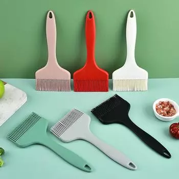 1PCS Large Silicone Oil Brushes Integrated Wide Bread Baking Brush Pancake Sauce Seasoning Brush Barbecue Oil Brush Kitchen Tool красный