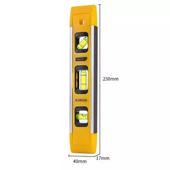 1PCS Level Ruler High Precision 3 Bubble Level Meter Mini Inclinometer Level Measuring Instrument Household Tools