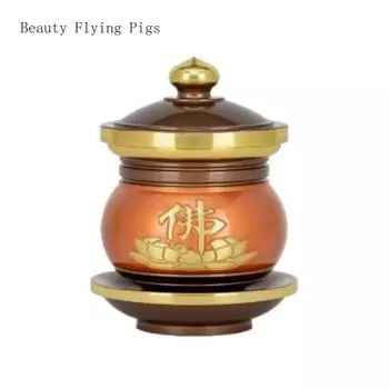 1PCS Metal Lotus Holy Water Cup Household Buddha Front Offering Wine Cup Feng Shui Decoration